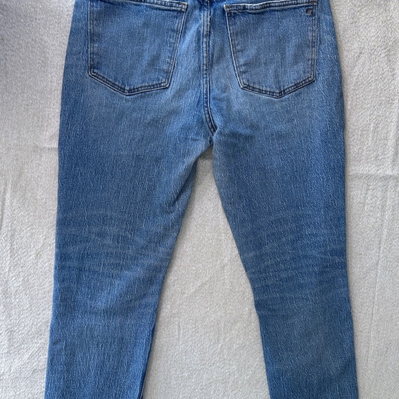 Madewell Frayed Hem Blue Women Jeans - Picture 4 of 11
